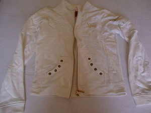 South Pole Juior Collection Girls Zip Up Sweater Jacket White M Medium Cotton  - Picture 1 of 6