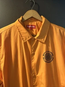SUPREME x Spitfire Wheels Windbreaker Coaches Jacket Orange. 18SS. Size M. - Picture 1 of 12