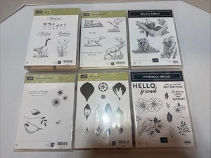 Stampin' Up! Menge 6 Photopolymer / Haftstempelsets verschiedene Themen Lot #S13 - Bild 1 von 15