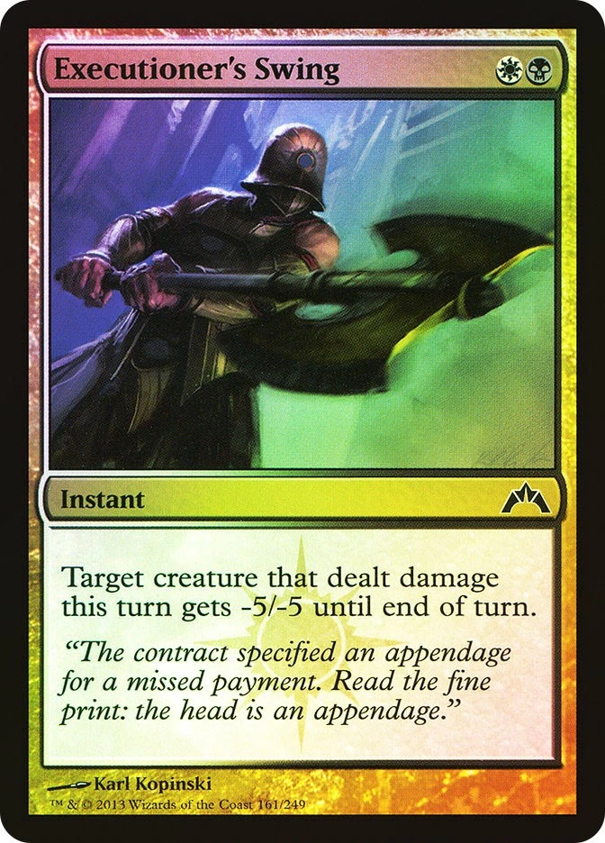 MTG FOIL Executioner's Swing  - Gatecrash #161 - Image 1 of 1