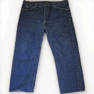 VTG 1993 Levis Jeans Mens 42x28 Blue 505 Straight Orange Tab Denim Pants Fade - Picture 1 of 11