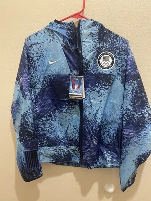 Nike ACG Olympic Team Issued USA Windbreaker Jacket Women Sz Small S FN4429-405 - Image 1 of 4