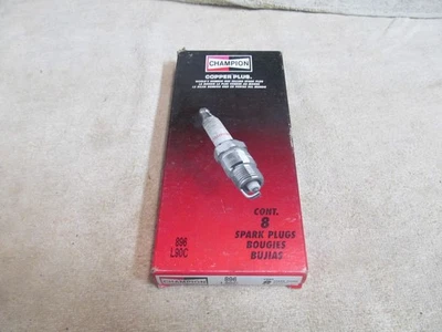 (8) NEW CHAMPION SPARK PLUGS, NUMBER L90C, 896, COPPER PLUS, MADE IN THE USA. - Image 1 of 4