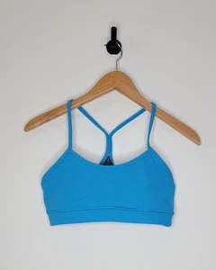 Lululemon Flow Y Sports Bra Women's Size 6 Turquoise Blue - Picture 1 of 6