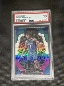 2022-23 Select #169 Paolo Banchero Teal White Pink Prizm /49 PSA 9 Rookie Rc - Picture 1 of 2