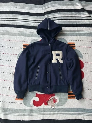 Chaqueta Universitaria Vintage Años 60 Champion Running Hombre Con Capucha Lana Hecha en EE. UU. Talla S Foto 1 de 4