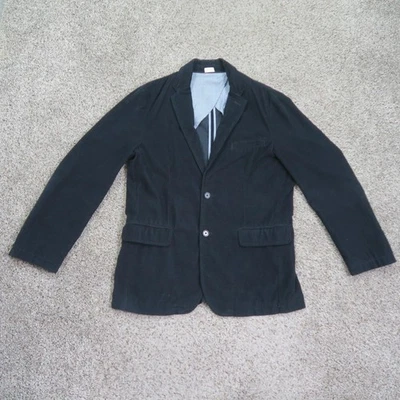Blazer J Crew Para Hombres Medio Azul Vintage Cordón Pana 2 Botones Chaqueta Abrigo Deportivo Foto 1 de 4