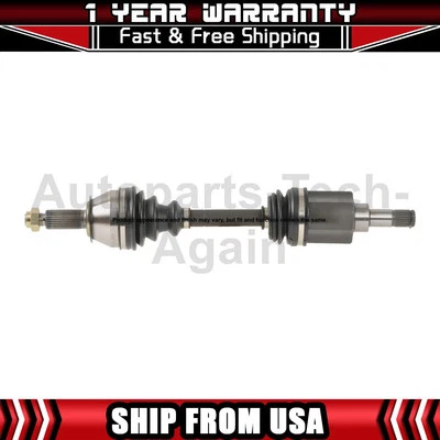 1 eixo dianteiro esquerdo Cardone CV compatível com 1983-1985 Ford EXP 1983-1990 Ford Escort - Imagem 1 de 4