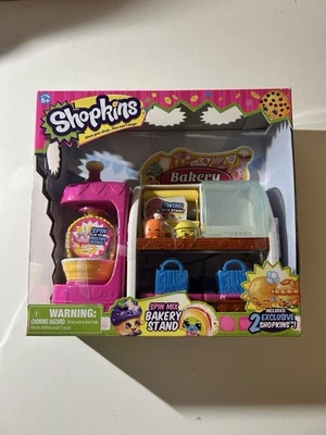 Shopkins Spin Mix Bakery Stand Playset With 2 Exclusive Shopkins BRAND NEW - Image 1 of 2