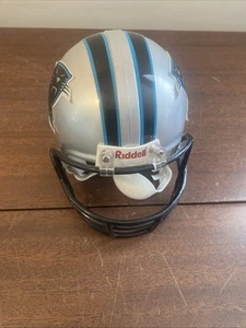 Carolina Panthers Official NFL Riddell 3 5/8 Vintage Mini Football Helmet - Picture 1 of 13