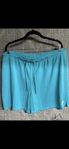 Nike Shorts Mesh Flow Shorts Uomo Taglia 2xL Blu Teal Corsa Atletica Nuovi con etichette - Foto 1 di 4