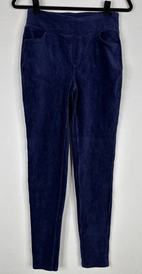 Denim & Co Leggings Regular Cintura Lisa Tejido Cordón Talla XXS Azul Marino NUEVO Foto 1 de 4