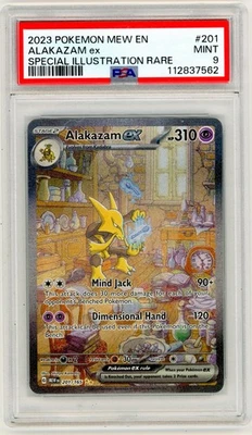 PSA 9 - Alakazam ex - 201/165 - SV: Scarlet & Violet 151 (MEW) - Mint - Pokemon - Image 1 of 2