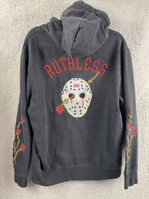 DGK Ruthless Black Jason Voorhees Embroidered Pullover Hoodie Men’s Size M - Image 1 of 4