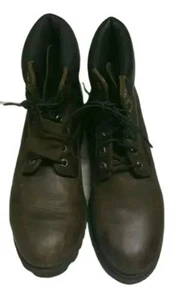 Mens timberland brown leather boots 9m - Picture 1 of 5