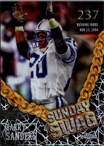 2024 Topps Chrome Sunday Swag Lazer Refractors #SS15 Barry Sanders Detroit Lions - Picture 1 of 2
