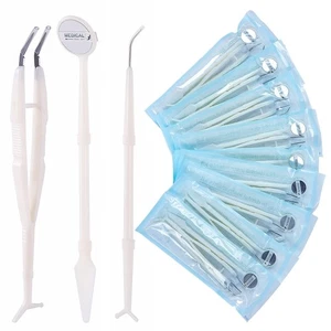 20 Pack Disposable Dental Examination Kit, 3Pcs Basic Instruments Set, Steril... - Picture 1 of 7