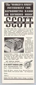 1940 E.H. Scott Radio Labs Custom Built Vintage Print Ad - Picture 1 of 1