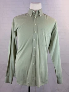 Burberry Men's Green Striped 100% Cotton Button Down Dress Shirt Large $495 - Picture 1 of 15