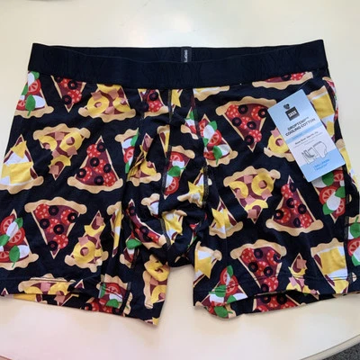 Nuevo con etiquetas Calzoncillos Boxer Para Hombres SAXX DropTemp Algodón Refrescante Pizza Multicolor XL Foto 1 de 4