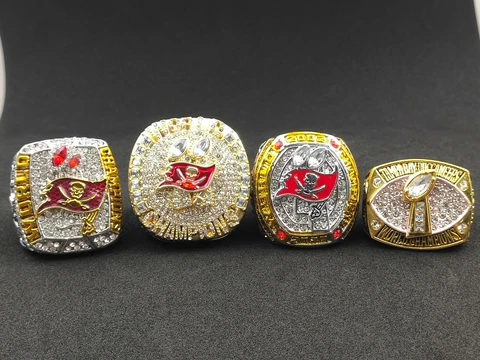 4 rings 2002 2020Tampa Bay Buccaneers Championship Ring Replica Gift Cover