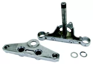 Chrome Triple Tree For 80-86 Harley FXWG Wide Glide 45665-80A 45672-80 36279 - Foto 1 di 1