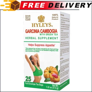 Hyleys Wellness Garcinia Cambogia Green Tea 25 Bags 100% Natural, Sugar Free - Picture 1 of 10