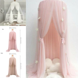 Princess Curtain Bedding Dome Tent Baby Bed Canopy/Kids Mosquito Net Cover UK/ - Picture 1 of 16