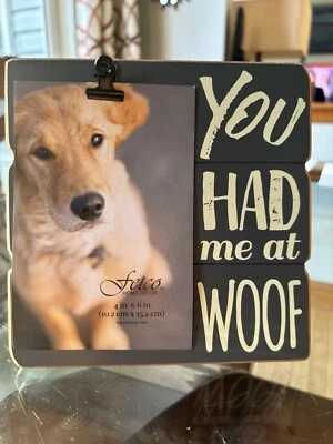 Portafotos independiente Fetco nuevo sin etiquetas 4”x6” para mascotas Foto 1 de 4