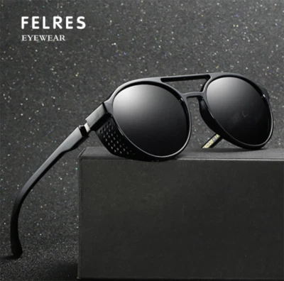 Hombres Mujeres Estilo Punk Redondo Retro Gafas de Sol UV400 Aire Libre Fiesta Gafas Lo último Foto 1 de 4