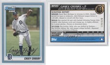 2010 Bowman Prospects Blue /520 Casey Crosby #BP20
