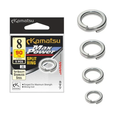 KAMATSU K-2201 SS SPRENGRINGE, SPRINGRINGE, MAX POWER SPLIT RINGS, SPLITRINGE