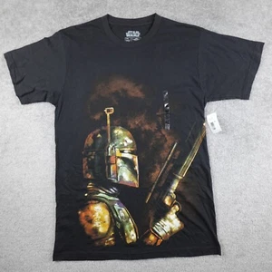 Camisa Mad Engine Para Hombre M Negra Star Wars Boba Fett Camiseta Gráfica Grande Lucas Film - Imagen 1 de 10