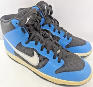 SCARPE DA GINNASTICA NIKE DUNK HI HY HYPERFUSE PRM BLU/NERE, UK9 US10 EU44, 454498 002, K627 - Foto 1 di 10