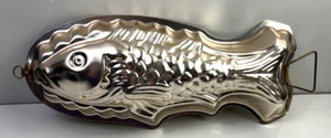 Vintage Copper Looking Fish Tin Mold Food or Decoration 13 in Long - Picture 1 of 5