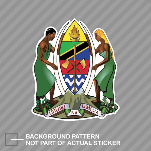 tanzanian-coat-of-arms-sticker-decal-vinyl-tanzania-flag-tza-ta-ebay