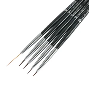 Pinceles para arte en uñas Winstonia delineador detallador cepillo a rayas LÍNEA FINA bolígrafos de manicura - Imagen 1 de 12