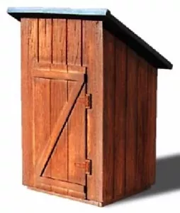 S SCALE or Sn3 WOOD OUTHOUSE STRUCTURE KIT WISEMAN MODEL SERVICES S-1020 - Picture 1 of 3