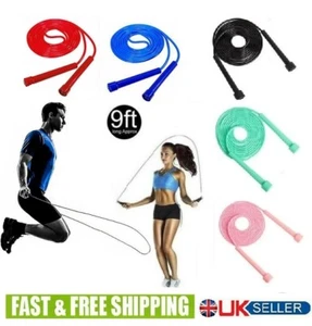 Cuerda para saltar saltar boxeo fitness ejercicio cuerda de velocidad adultos niños tamaño ajustable - Imagen 1 de 15