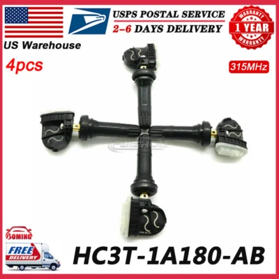 4x Nuevo sensor TPMS sensor de presión de neumáticos 315 MHz para Ford Fusion Lincoln MKC MKZ Foto 1 de 4
