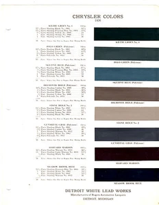 1936 CHRYSLER 36 VERY RARE ORIGINAL PAINT CHIPS ROGERS DETROIT WHITE LEAD - Bild 1 von 1