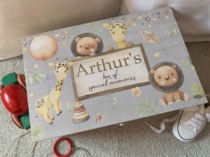 Scatola Dei Ricordi Personalizzata Per Neonati E Bambini Con - Foto 7