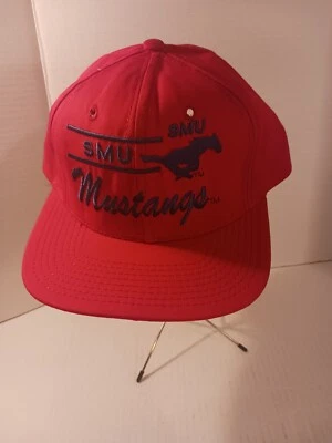 Smu Mustangs Vintage Snapback Hat Licensed Made In USA  80s  - Image 1 of 4