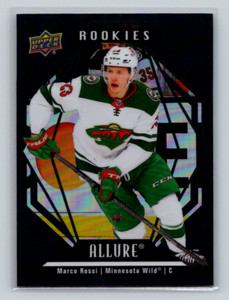 2022-23 Upper Deck Allure #131 Marco Rossi (RC) -Black Rainbow Rookies-Wild