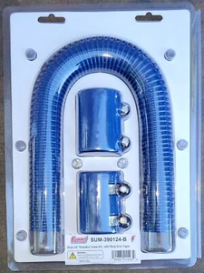 Summit Racing™ Stainless Steel Blue Flexible Radiator Hose - Picture 1 of 5