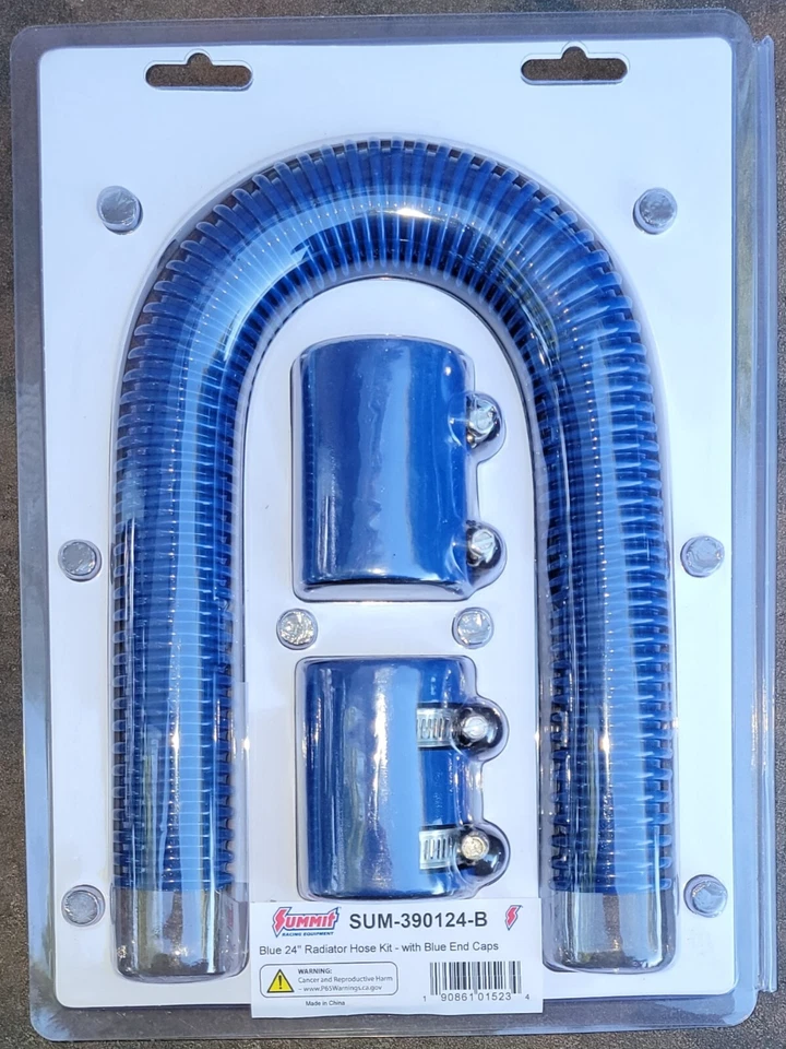 Manguera de radiador flexible azul acero inoxidable Summit Racing™ Foto 1 de 4