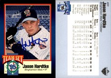 Jason Hardtke Signed 1995 Binghamton Mets #NNO Card *Autograph Den* Auto