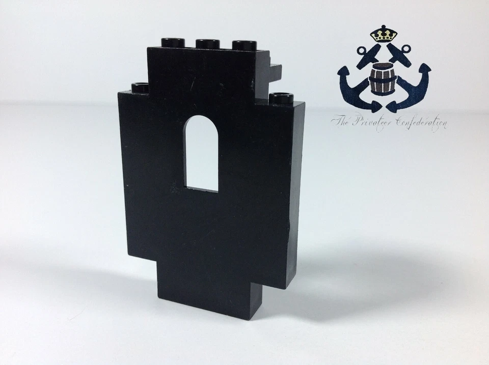 Lego Vintage Castelo/Pirata Painel Preto 2 x 5 x 6 Parede 4444 - Reino, Fortaleza - Imagem 1 de 1