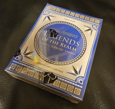 Game of Thrones Legends of the Realm Sealed HOBBY BOX (GOT) w/ 5 Autograph Cards - Image 1 of 2