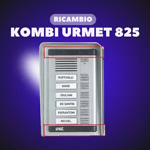 RICAMBIO COPPIA DI TESTATE PER CITOFONO KOMBI URMET SERIE 825 - Foto 1 di 4